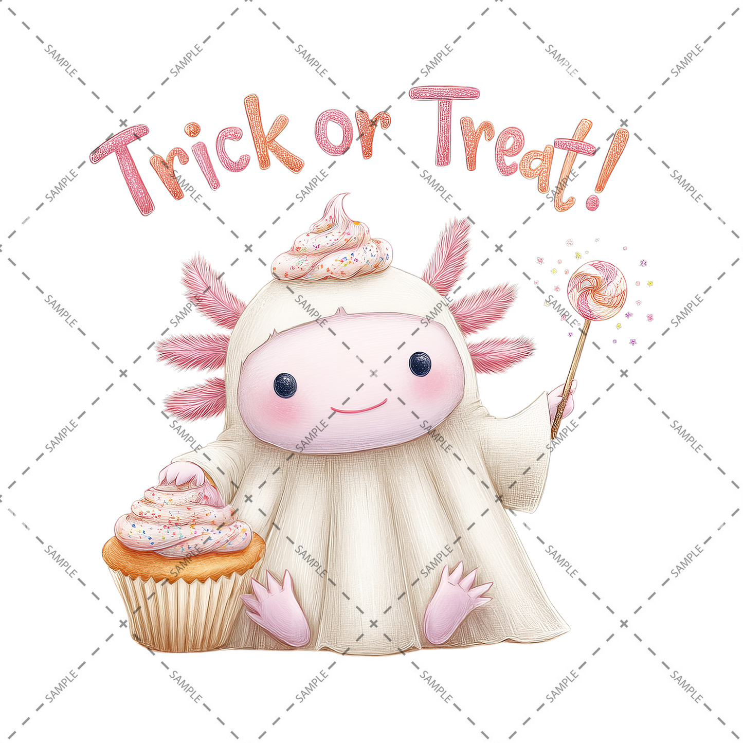 Halloween Axolotl PNGs