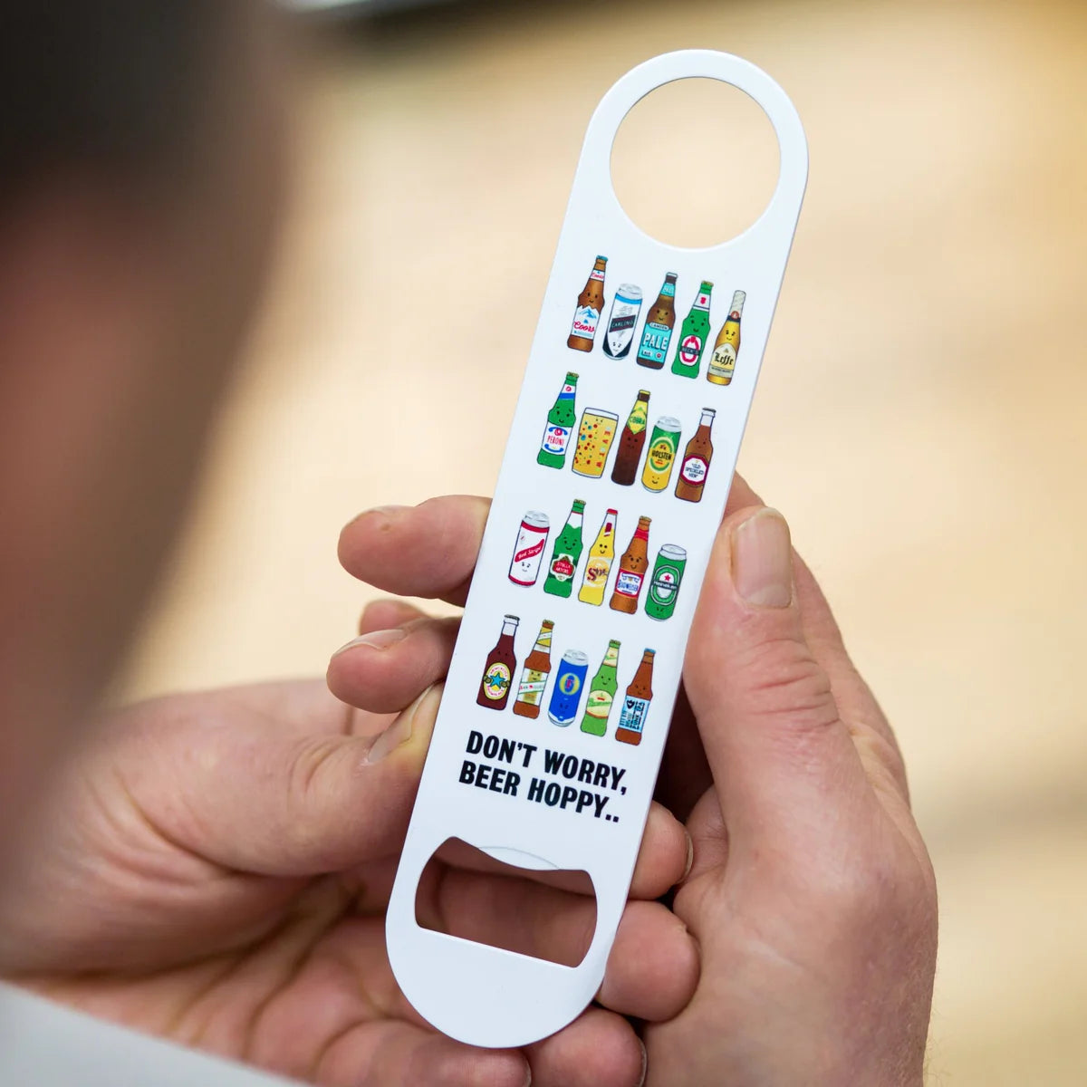 WHITE blade bottle opener