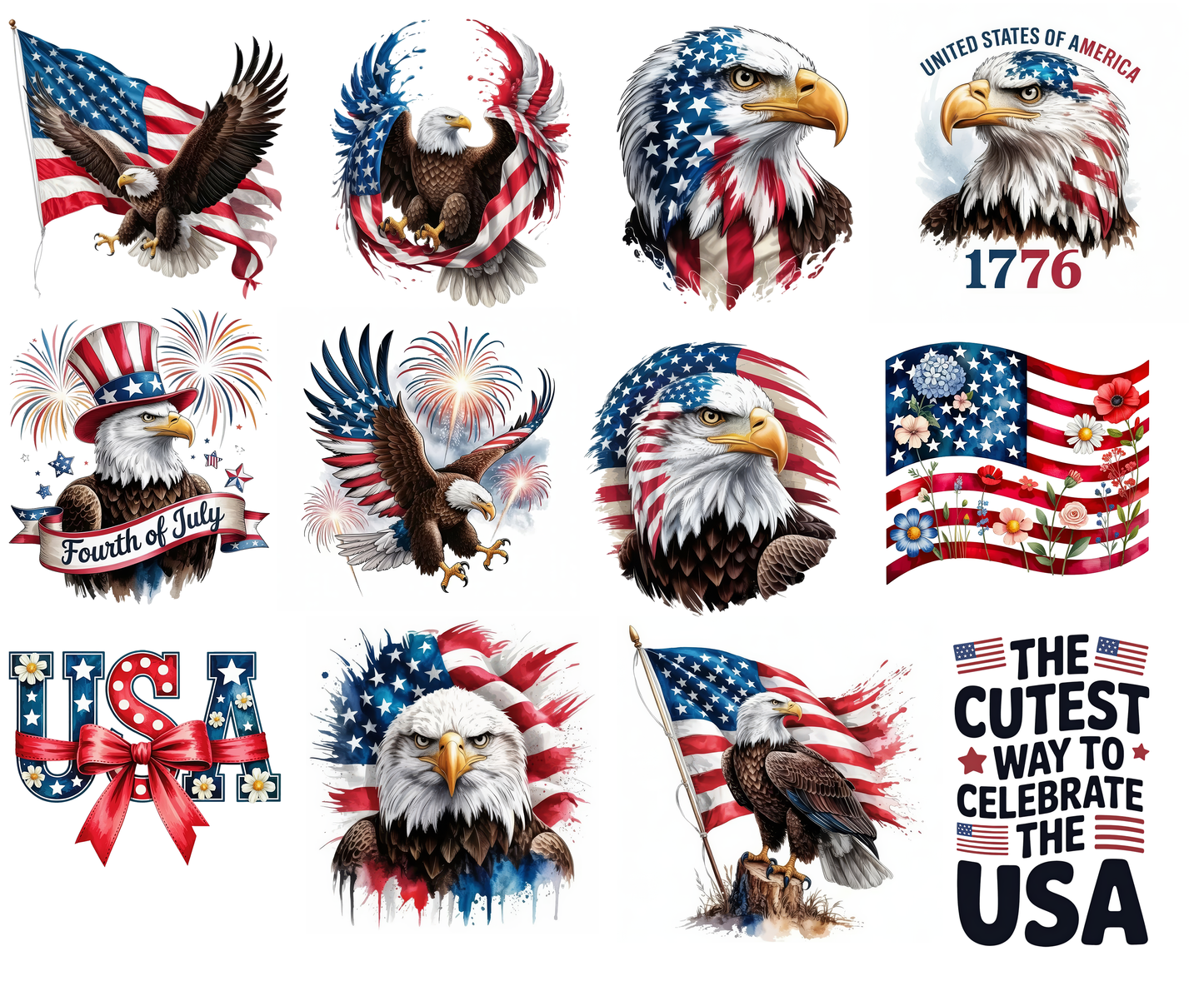 Free 4th July Designs for DTF & Sublimation