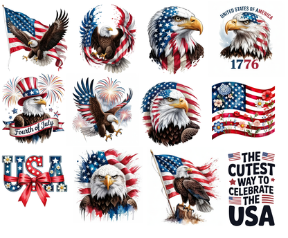 Free 4th July Designs for DTF & Sublimation