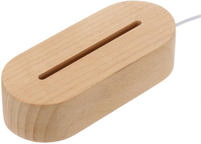 Wooden LED light base (without acrylic inserts) - Pack of 10