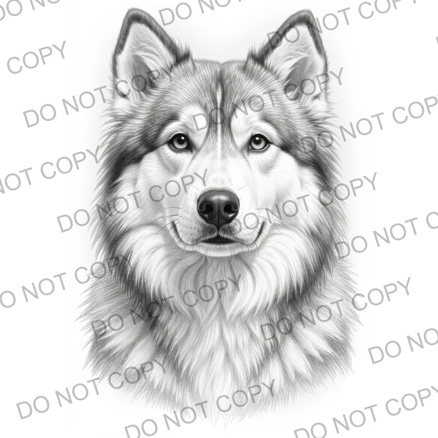 Sketchy Alaskan Malamute (limited to 15)
