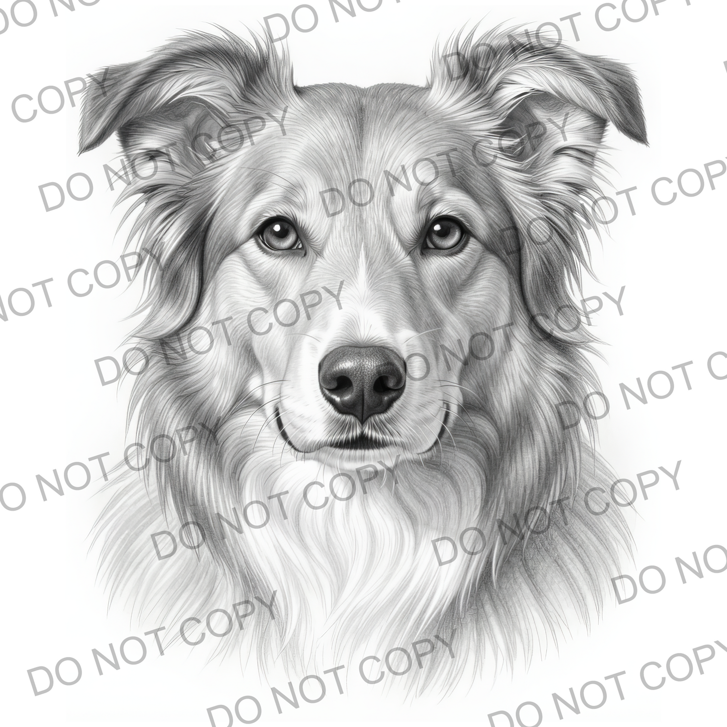 Sketchy Australian Sheepdog (limited to 15)