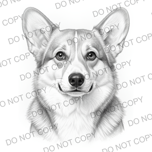 Sketchy Corgi (limited to 15)