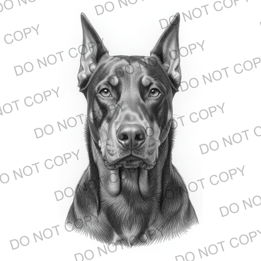Sketchy Doberman (limited to 15)