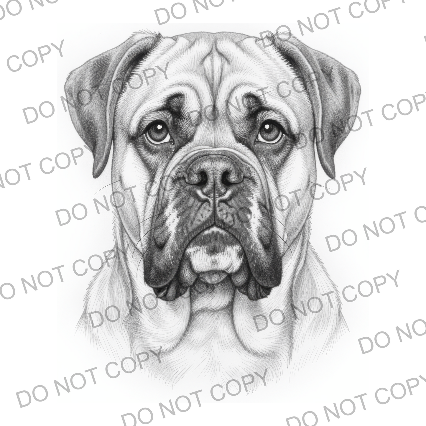 Sketchy Dogue de Bordeaux (limited to 15)
