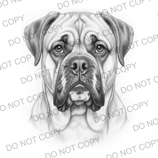 Sketchy Dogue de Bordeaux (limited to 15)