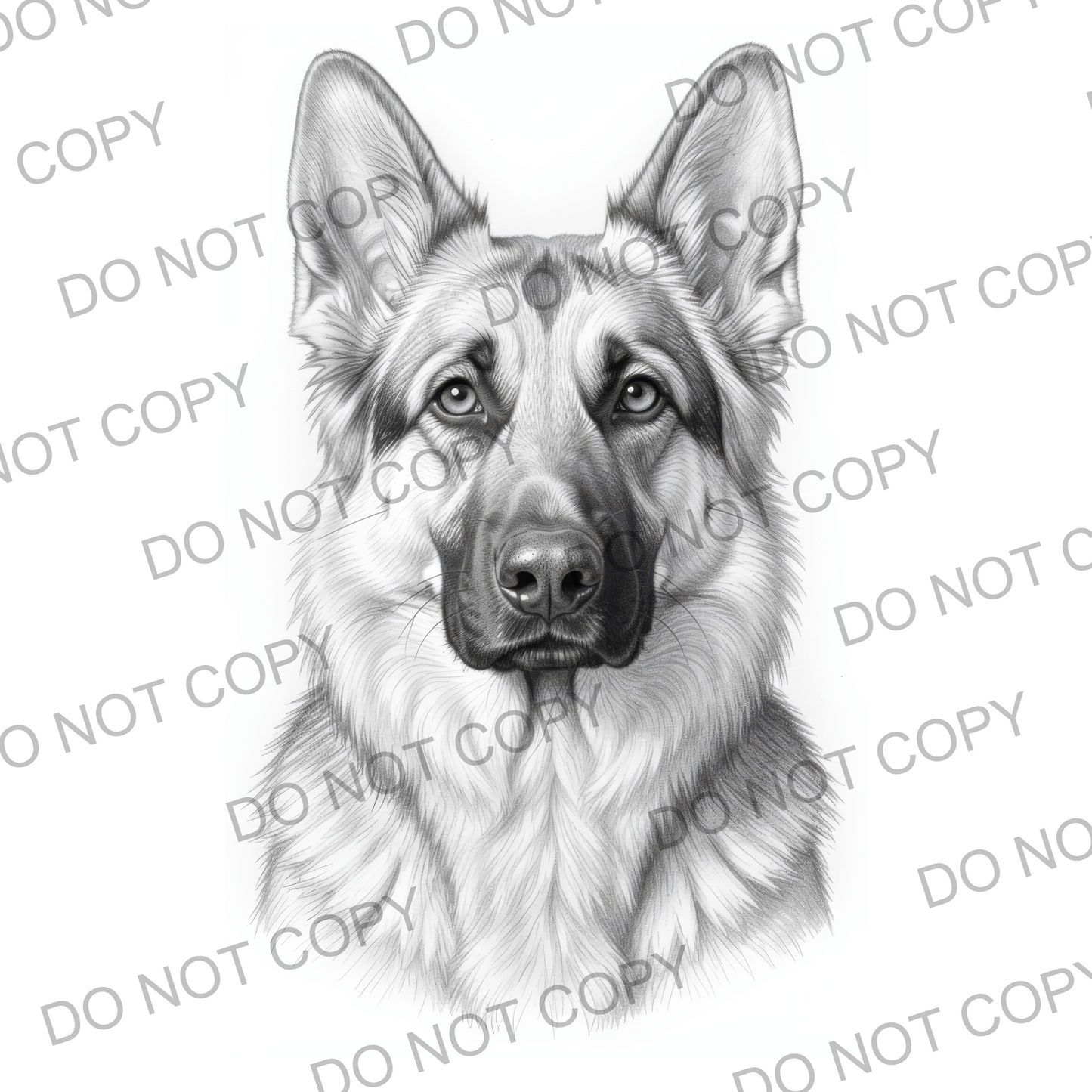 Sketchy German Shepherd (limited to 15)