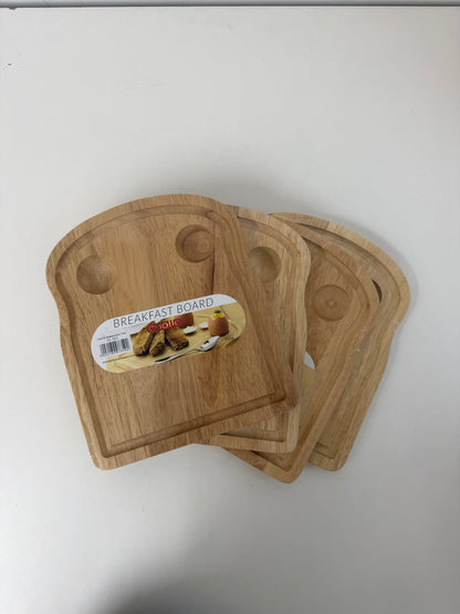 Apollo Wooden Egg Board / Breakfast Board - Pack of 5