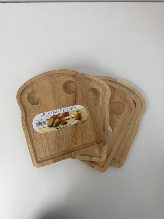 Apollo Wooden Egg Board / Breakfast Board - Pack of 5