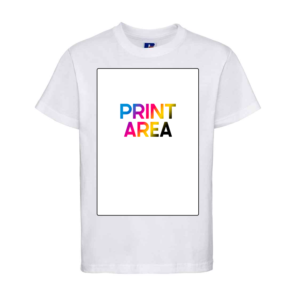 Short sleeved kids t-shirt (white)