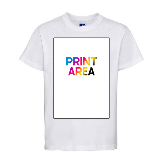 Short sleeved kids t-shirt (white)