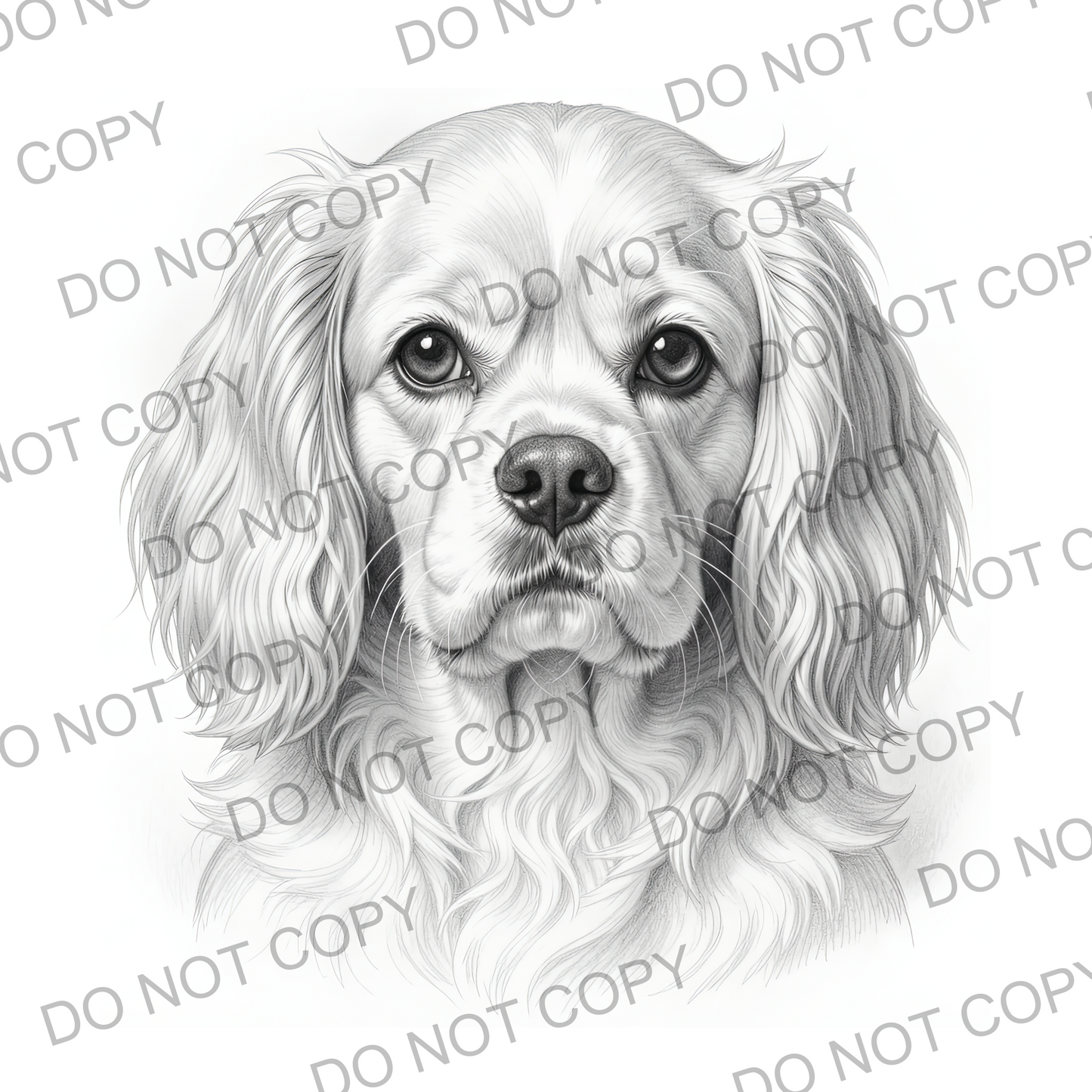 Sketchy King Charles Cavalier (limited to 15)