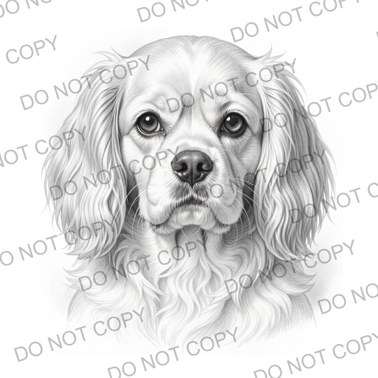 Sketchy King Charles Cavalier (limited to 15)