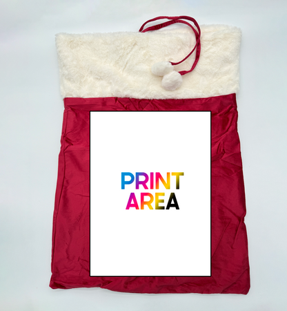 TCQ Luxury Velvet Red Christmas Sack