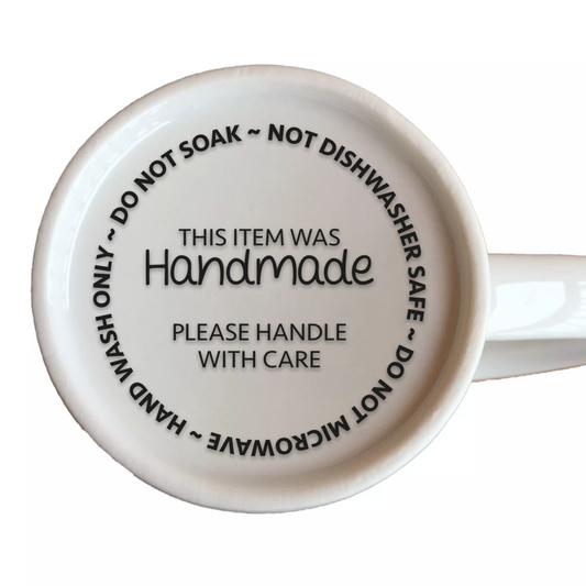 UVDTF - Handmade mug care transfer for 10oz/11oz mugs