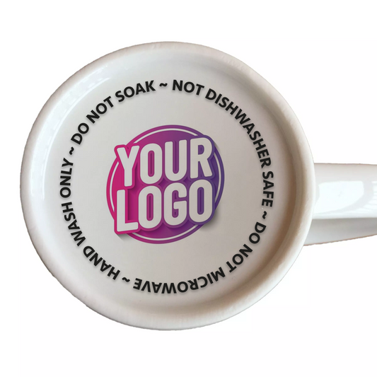 UVDTF - Custom logo mug care transfer for 10oz/11oz mugs