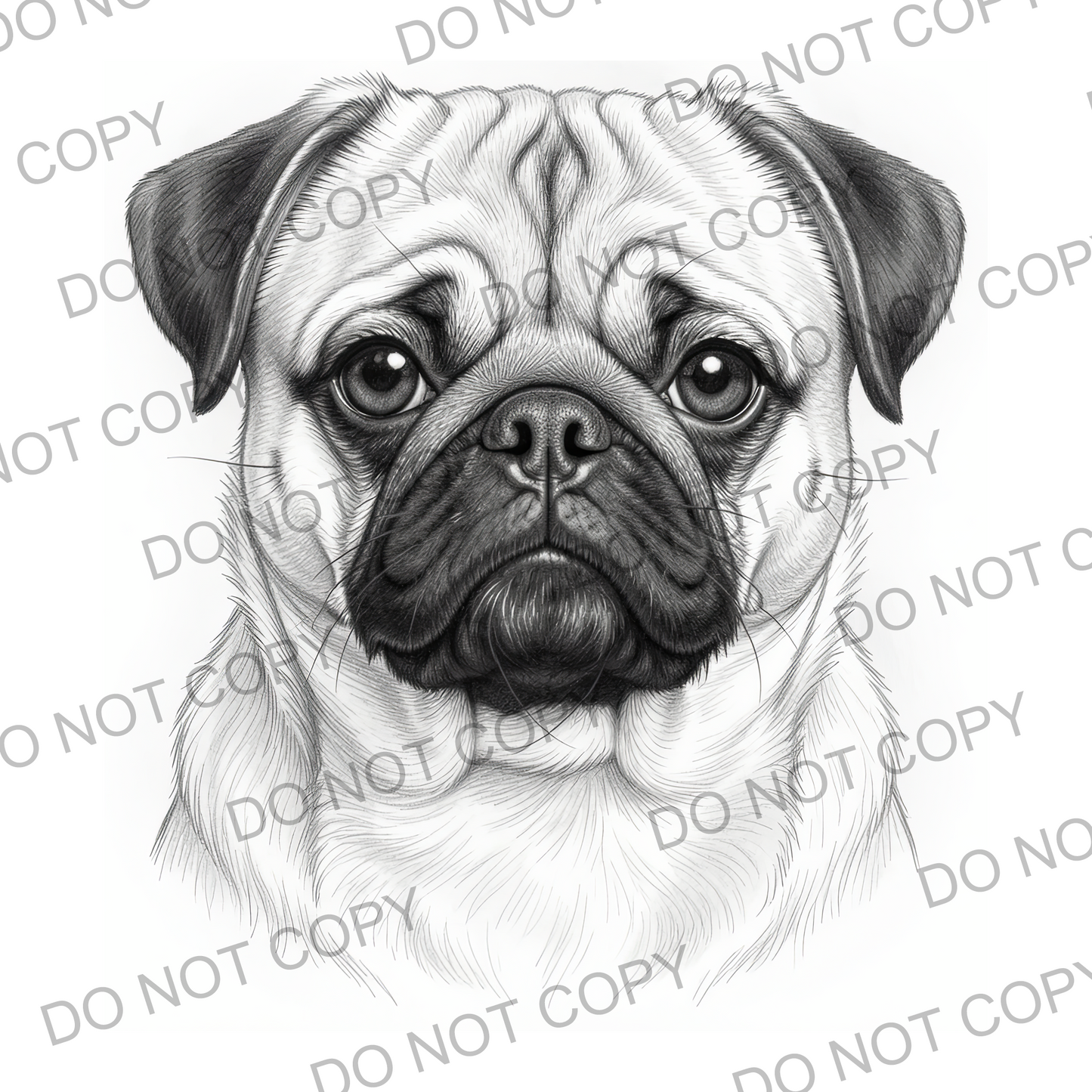 Sketchy Pug (limited to 15)