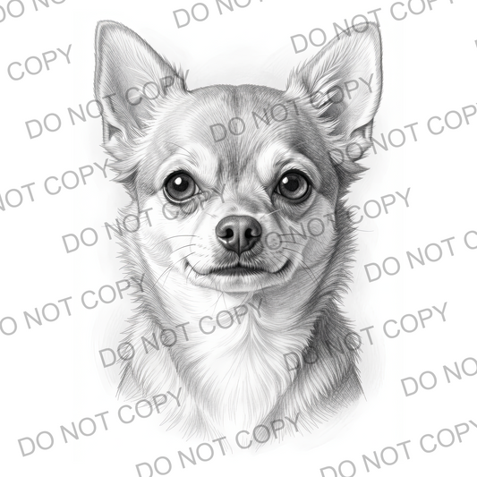 Sketchy Chihuahua, Short Haired (limited to 15)