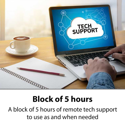 Remote tech support - block of 5 hours