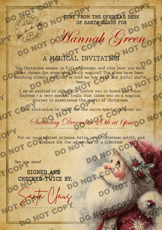 Vintage Santa Letters (limited to 50)