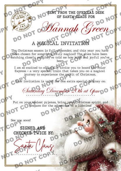 Vintage Santa Letters (limited to 50)