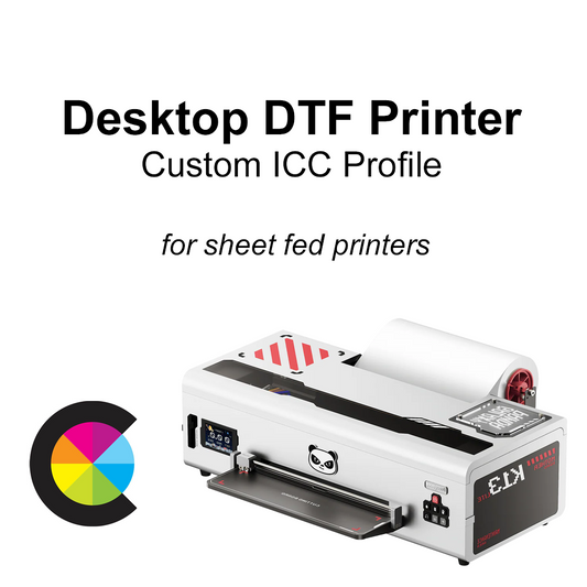 Small Desktop DTF Printer Custom ICC