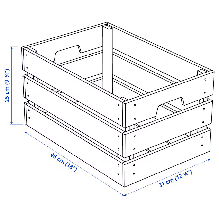 Large wooden crate