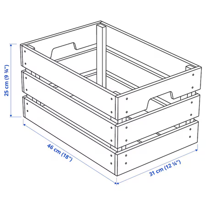 Large wooden crate