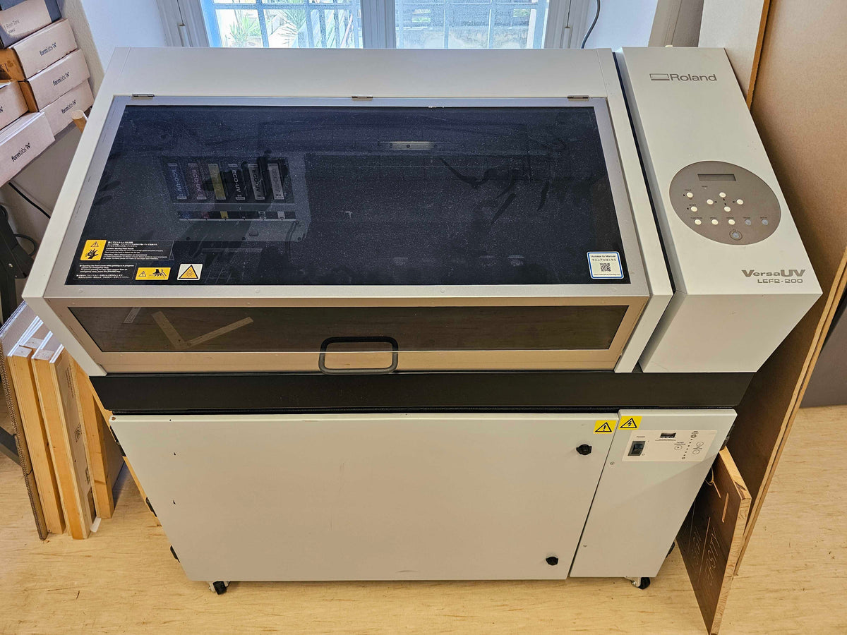 USED Roland LEF2-200 Flatbed UV printer with BOFA