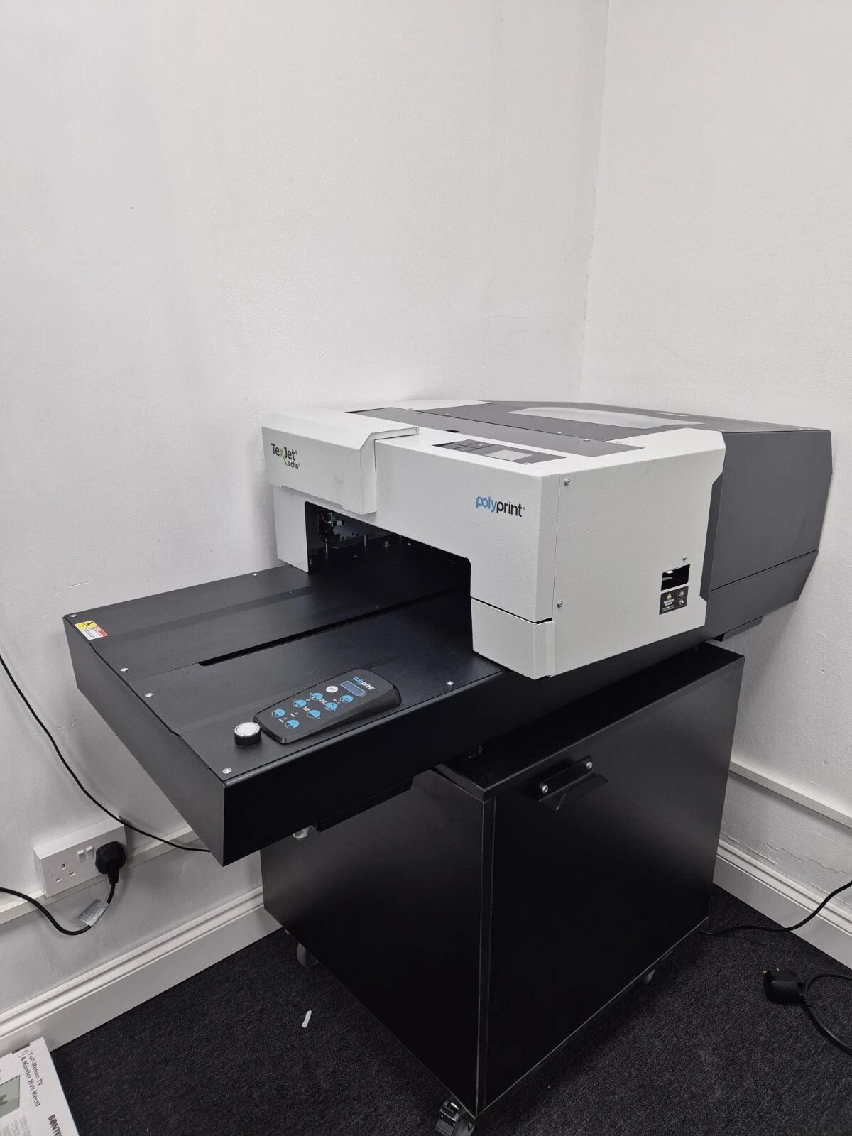 USED Polyprint Texjet Echo 2 DTG printer with stand